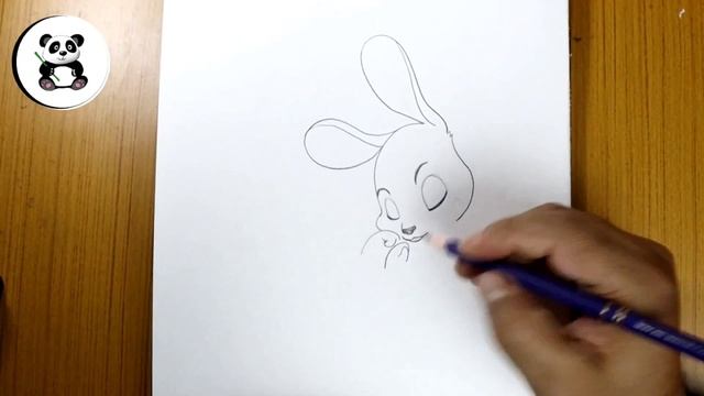 Cute Bunny drawing | rabbit in garden pencil sketch@TaposhiartsAcademy смотреть онлайн