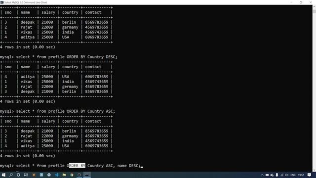 ASC, DESC command in SQL | PART-5 смотреть онлайн