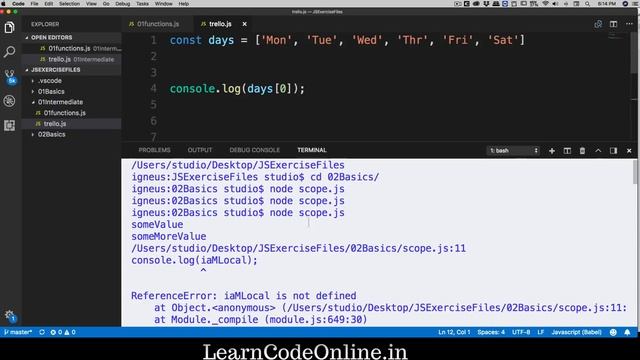 ForEach loop in javascript смотреть онлайн