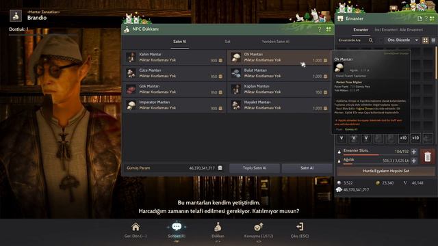 NPC DÜKKANI | Mantar Zanaatkarı Brandio | Black Desert смотреть онлайн