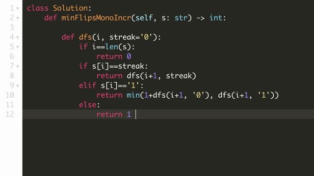 Flip String to Monotone Increasing - Dynamic Programming - Python смотреть онлайн