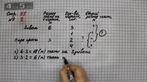 Страница 55 Задание 2 – Математика 3 класс Моро – Учебник Часть 2