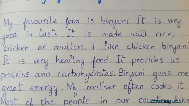 Paragraph Writing | My Favourite Food | 10 Lines Essay | Essay Writing | For Grade 3, 4 and 5 смотреть онлайн