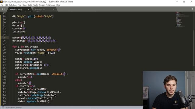 Calculate Resistance and Pivot Points | Python For Finance Episode 6 смотреть онлайн