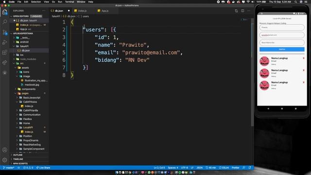 32 - Implementasi CRUD di React Native (Create - Method POST) смотреть онлайн