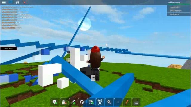 Roblox-build anything:leaning tower of flying blue blocks!!!! смотреть онлайн