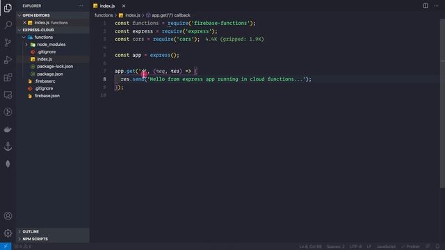 How to deploy Nodejs Express API in Cloud functions смотреть онлайн