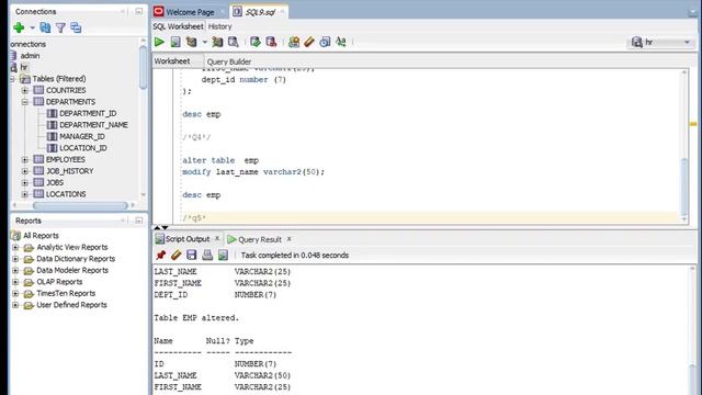 Oracle SQL Ch9 смотреть онлайн