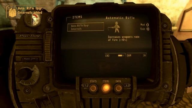 Fallout New Vegas Dead Money Automatic Rifle Upgraded Internals Mod Vending Machine Code Location смотреть онлайн
