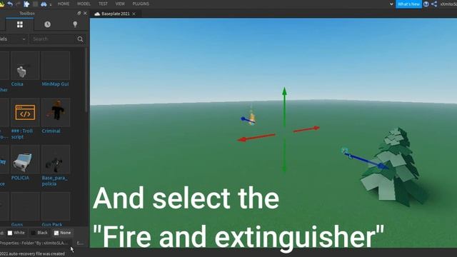 Fire and extinguisher SYSTEM! (Roblox studio) смотреть онлайн