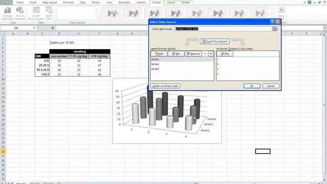 Excel graph: 3D graph смотреть онлайн