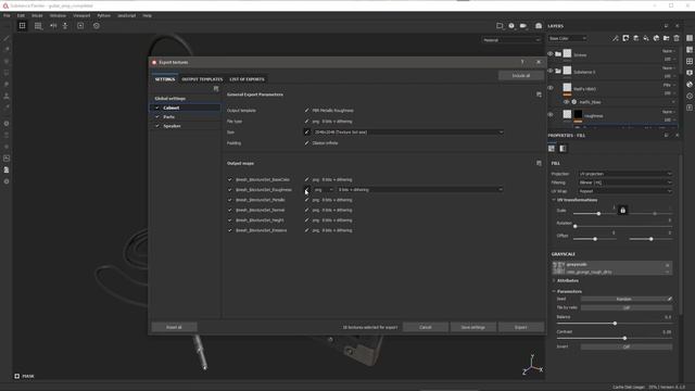 Substance Painter 2020.1 Exporting Textures