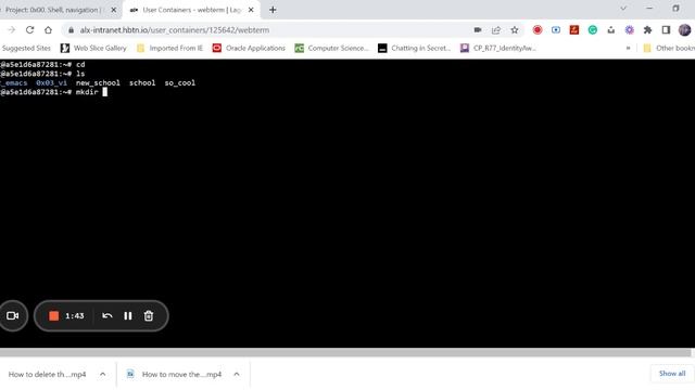 How to create a directory (school_is_amazing) - User Containers - webterm - Shell смотреть онлайн