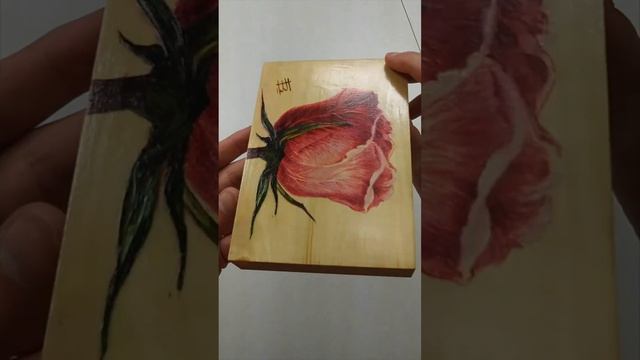 Миниатюра. Натуральная темпера. Роза. смотреть онлайн