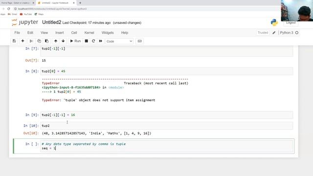 Tuples in Python | Introduction to Tuples смотреть онлайн