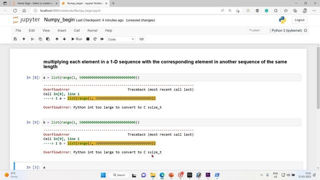 3 Practical demonstration of NumPy advantage over Python sequences смотреть онлайн