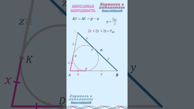 ВАЖНЫЙ факт вписанной окружности ✧ Запомнить за минуту! смотреть онлайн