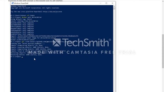 Running mTree Auction Examples in Docker смотреть онлайн