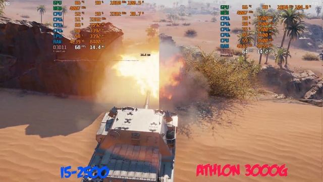 i5 2500 vs Athlon 3000g | World of tanks | gtx 1060 3 gb смотреть онлайн