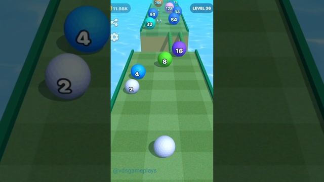 2048 Golf Ball Runner ! Ball Run Game Levels (31-40) Android iOS Gameplay смотреть онлайн
