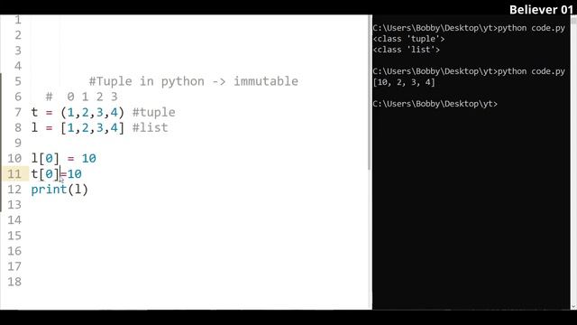 Tuple in python in Telugu | Learn Python in Telugu | Lesson - 6 смотреть онлайн