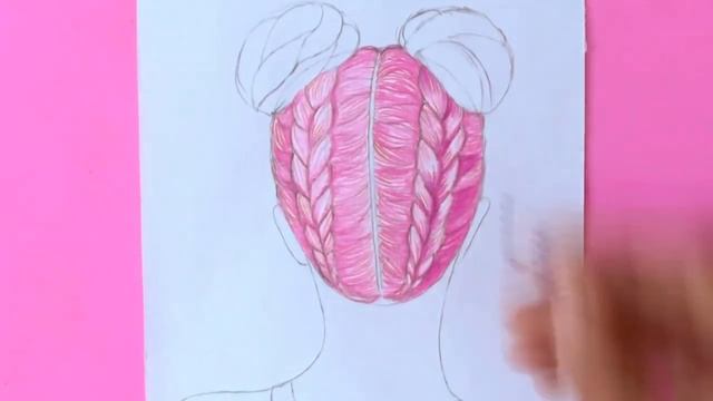 Как нарисовать волосы/ Рисуем прическу девушки, пучки | РИСОВАЛОЧКА смотреть онлайн