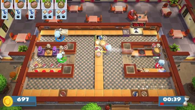 OVERCOOKED 2 | #3 Бонусный уровень Кевина | PS4 PRO 1080p |Прохождение 4 игрока смотреть онлайн