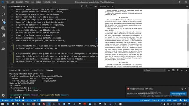 HowTo 01 - Sincronizando Overleaf e Git смотреть онлайн