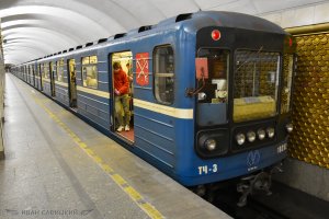 Ретро поезда метрополитена Петербурга