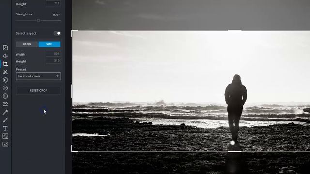 How to resize and crop images | Pixlr X смотреть онлайн