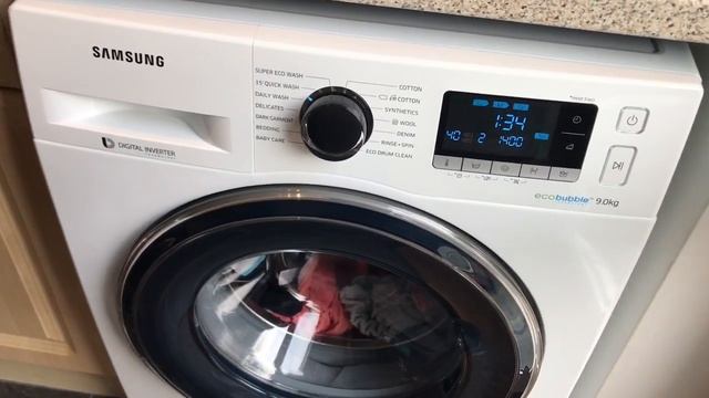 Review - Samsung ECO Bubble WW90J5456FW Washing Machine смотреть онлайн