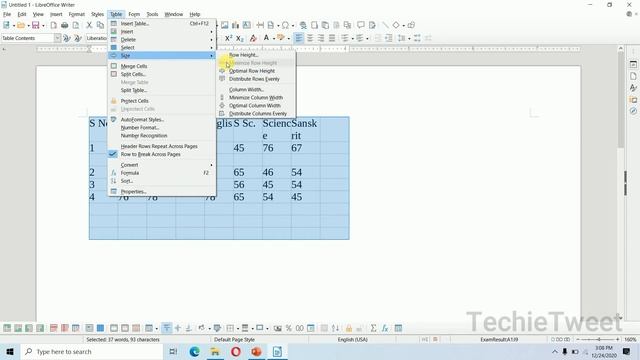 Tables in LibreOffice Writer смотреть онлайн