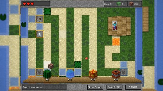 КУБЫ РАБОТАЮТ, КУБЫ АТАКУЮТ, КУБЫ СТРОЯТ В ИГРЕ MINECRAFT TOWER DEFENSE смотреть онлайн