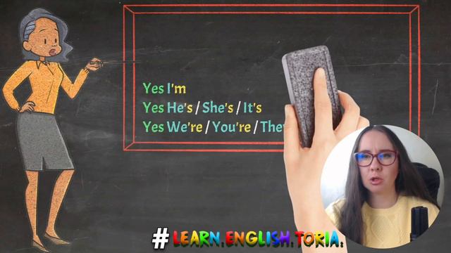 I'M, HE'S, SHE'S, WE'RE, THEY'RE, YOU'RE - SHORT FORMS #English #BEGINNERS #learnenglishtoria смотреть онлайн