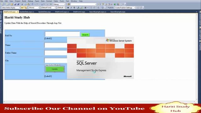 Update or Edit Data into Database Using Stored Procedure in Asp.Net C# | Hindi смотреть онлайн