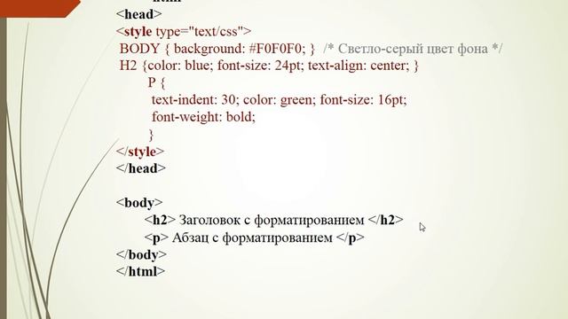 Информатика 11 класс. Понятие о каскадных таблицах стилей CSS смотреть онлайн