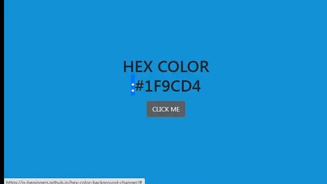 Change Background Color JavaScript Project смотреть онлайн