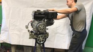 Разборный мотор болотоход