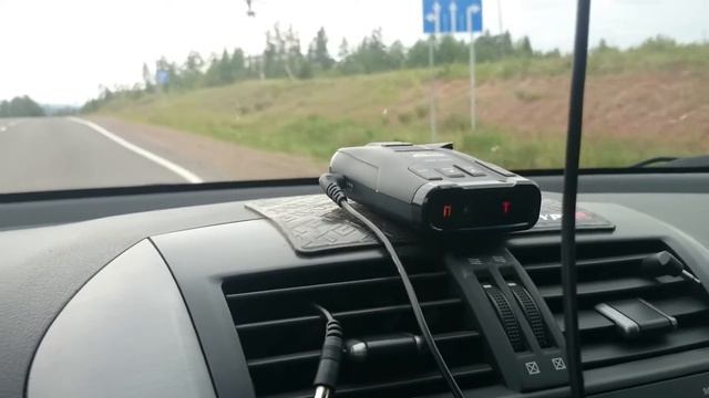 Радар детектор Ritmix Rad-330st (в действии)