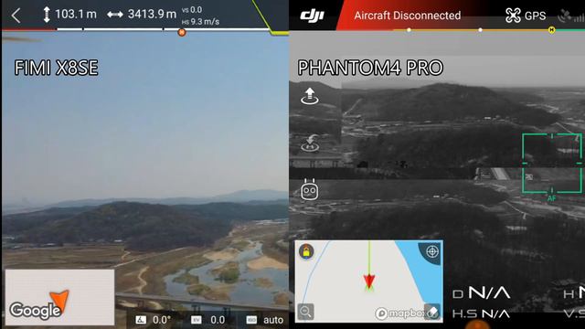 fimi x8 se range test /w phantom4 pro смотреть онлайн