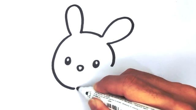 ?Very Easy Rabbit Drawing Step by Step? | Cute Animals Drawing For Kids? смотреть онлайн