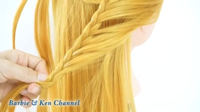 Техника плетения кос #19 - Прическа сердце из волос. Очень легкая прическа в школу смотреть онлайн