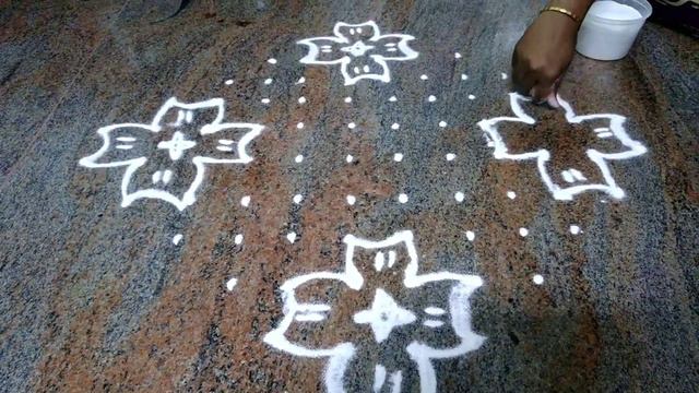 Pongal Kolam 2019 l 12 Dots Flower Kolam l Margazhi Kolam l Dhanurmatham Muggulu l Flower Kolam смотреть онлайн
