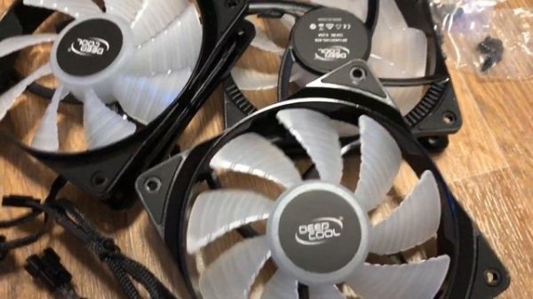 DeepCool RF120 - обзор. 5 штук сразу. Распаковка и установка.