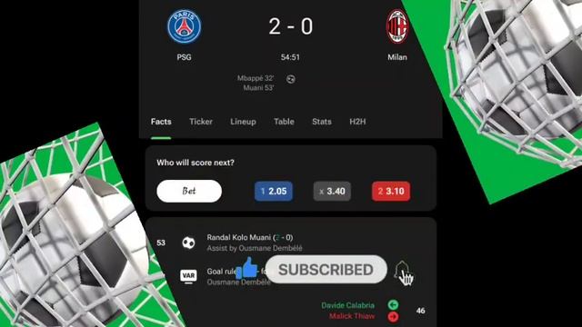Randal Kolo Musni Goal,PSG vs Ac Milan (2-0) All Goals and Extended Highlights смотреть онлайн
