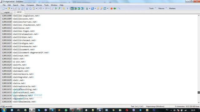 Full datebase of 13 210 419 websites, domain zone .net - Net-technology organizations смотреть онлайн