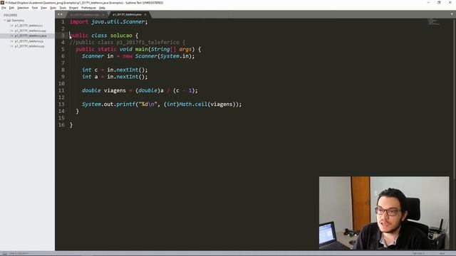 OBI - Enviando arquivos em C, C++, Java, Python 3 e Javascript смотреть онлайн