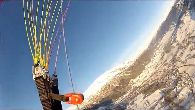 Paragliding i Bavallen, Voss. 19.1.13. Første dag med ny skjerm.wmv смотреть онлайн