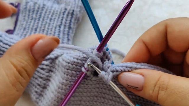 Детские двойные ВАРЕЖКИ?? подробный МК/ справится любой✨ смотреть онлайн