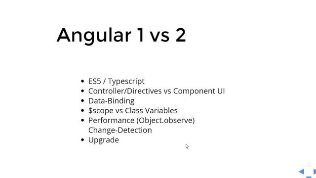 Angular 2 0 Training Angular 2 Vs Angular 1 0 смотреть онлайн